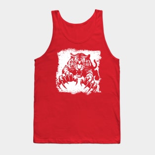 Tiger Attacking Tank Top